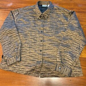Chico's Design Bronze Shimmer Jacket Size 3 or XL